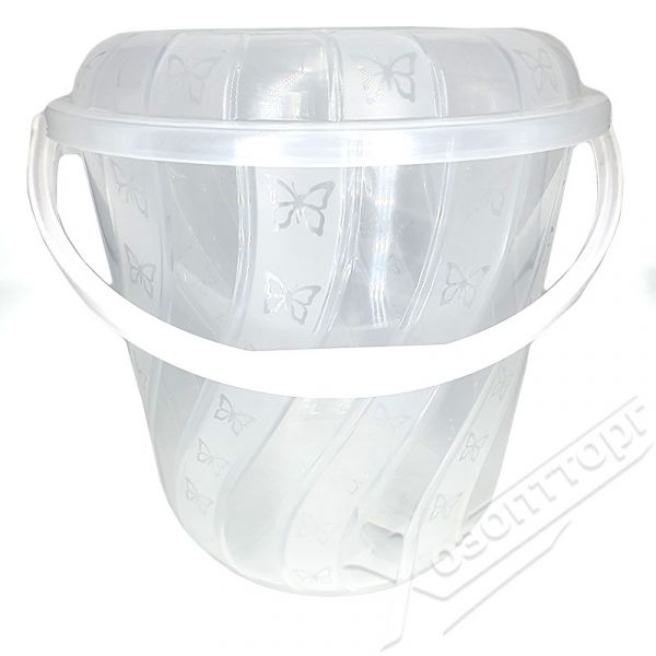 Spiral bucket 14L with lid
